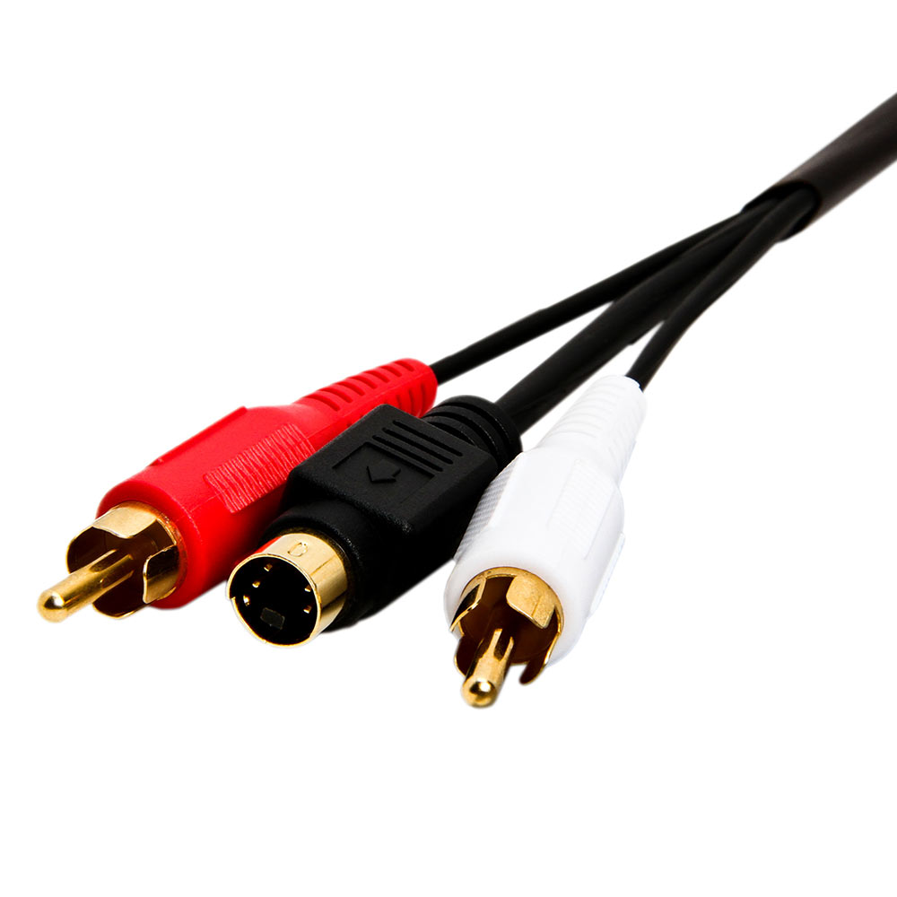 S-Video & Two RCA Audio Cables